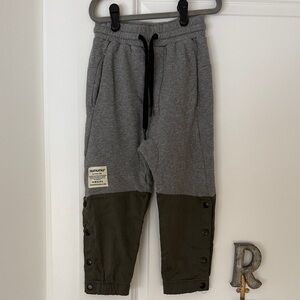 Nununu Gray and Olive Jogger Pants